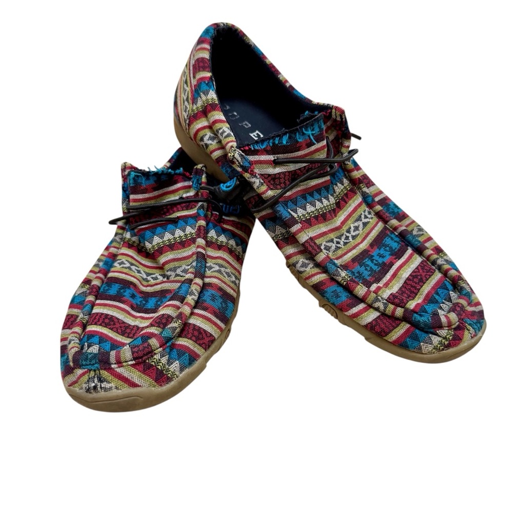 Roper Women’s Western Aztec Slip On Casual Moccasin Style Casual Shoes Size 9